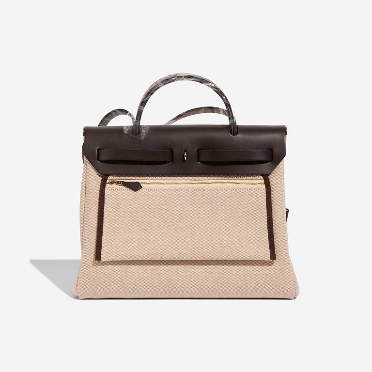 Hermès Herbag 31 Toile H / Vache Hunter Plume CC Circuit 24 Ebene / Ecru / Beige | Sell your designer bag