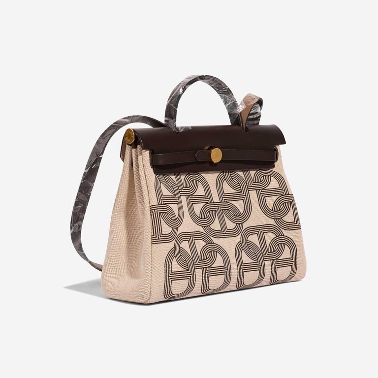 Hermès Herbag 31 Toile H / Vache Hunter Plume CC Circuit 24 Ebene / Ecru / Beige | Sell your designer bag