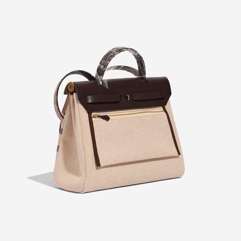 Hermès Herbag 31 Toile H / Vache Hunter Plume CC Circuit 24 Ebene / Ecru / Beige | Sell your designer bag
