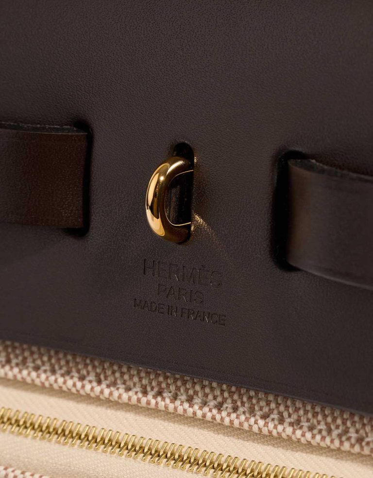 Hermès Herbag 31 Toile H / Vache Hunter Plume CC Circuit 24 Ebene / Ecru / Beige Logo | Sell your designer bag