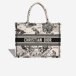 Dior Book Tote Small Canvas Beige / Black Front | Sell your designer bag