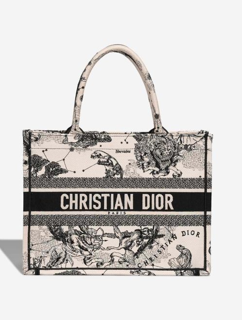 Dior Book Tote Small Canvas Beige / Black Front | Sell your designer bag