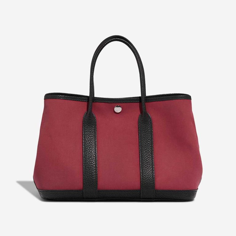 Hermès Garden Party 36 Toile Rouge H / Black Front | Sell your designer bag