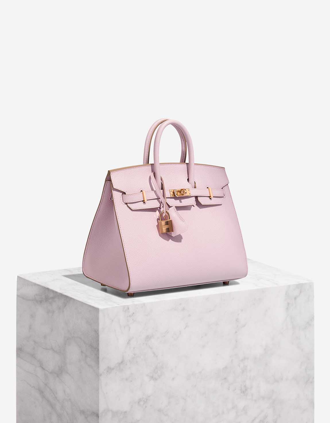 ☆HERMES☆ピアス☆hana Hermes Birkin HSS 25 Bag Rose Pourpre and Gris Agate Ostrich