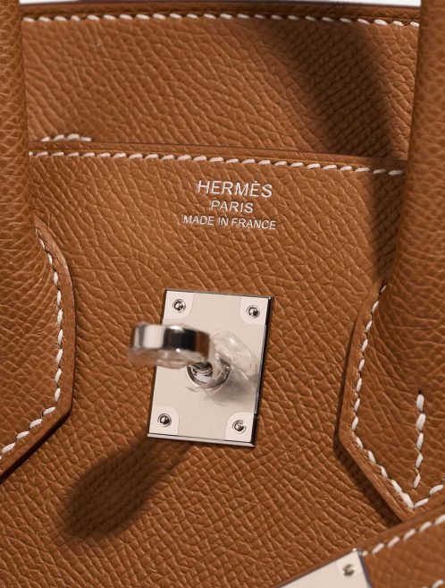 Hermès Birkin 25 Sellier Epsom Gold  Logo | Sell your designer bag