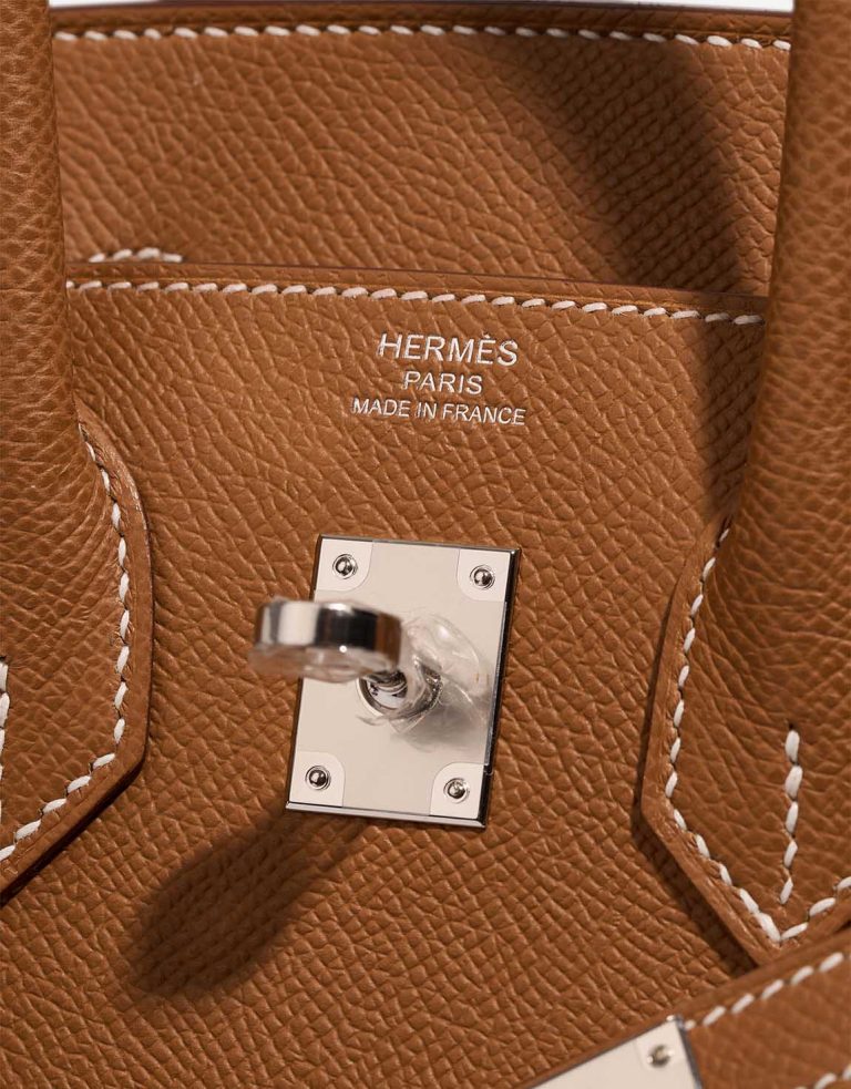 Hermès Birkin 25 Sellier Epsom Gold  Logo | Sell your designer bag