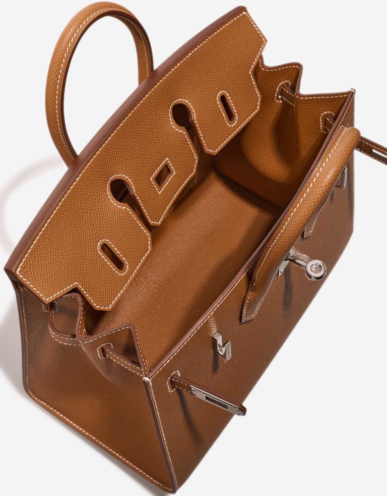 Hermès Birkin 25 Sellier Epsom Gold  Inside | Sell your designer bag