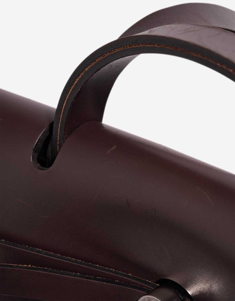 Hermès Herbag 39 Vache Hunter / Toile Dark Burgundy Signs of wear | Sell your designer bag