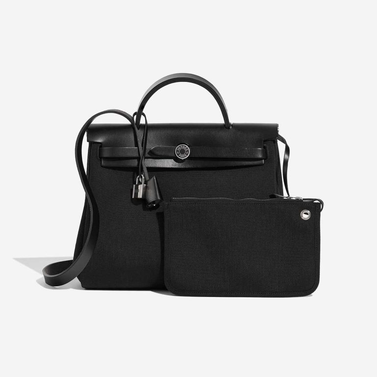 Hermès Herbag 31 Toile / Vache Hunter Black Front | Sell your designer bag