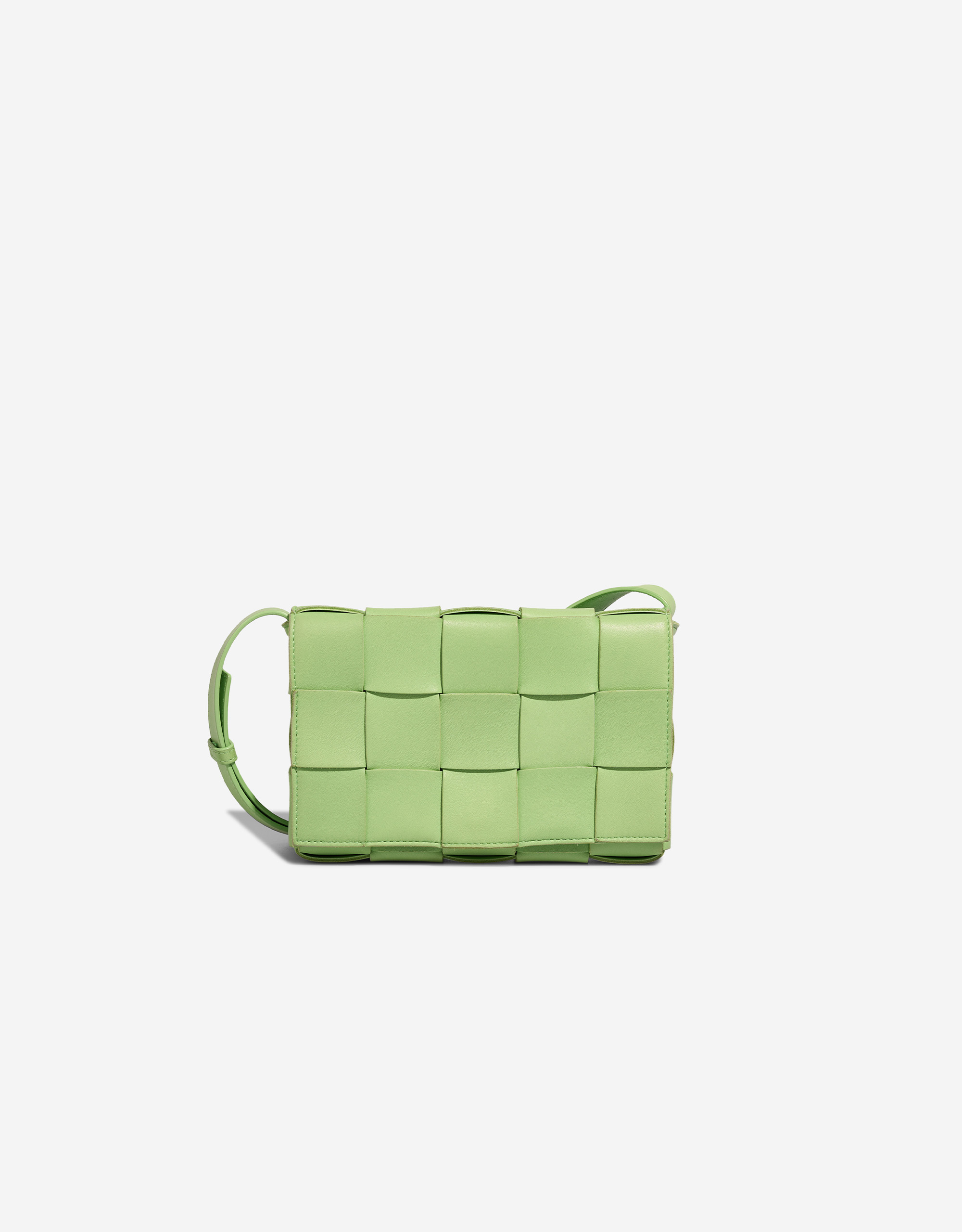【関税込み】Bottega Veneta グリーン スモール Cassette バッグ BOTTEGA VENETA Cassette イントレチャートレザー スモール
