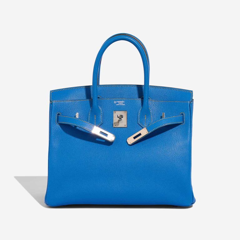 Hermès Birkin HSS 30 Chèvre Mysore Bleu Hydra / Jaune Ambre | Sell your designer bag