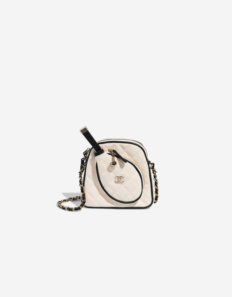 Chanel Tennis Bag Monte-Carlo Mini Canvas White  Front | Sell your designer bag