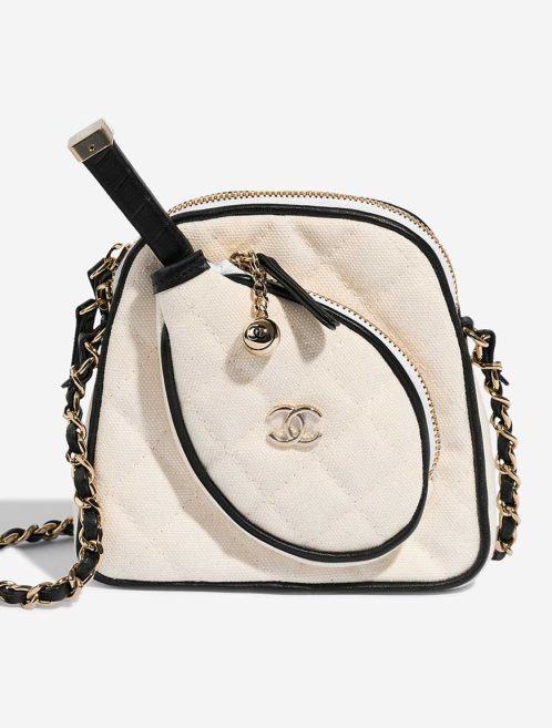 Chanel Tennis Bag Monte-Carlo Mini Canvas White  Front | Sell your designer bag