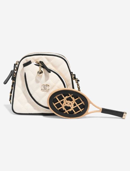 Chanel Tennis Bag Monte-Carlo Mini Canvas White  Front | Sell your designer bag