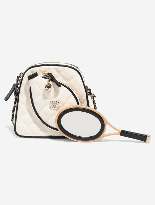 Chanel Tennis Bag Monte-Carlo Mini Canvas White  Front | Sell your designer bag