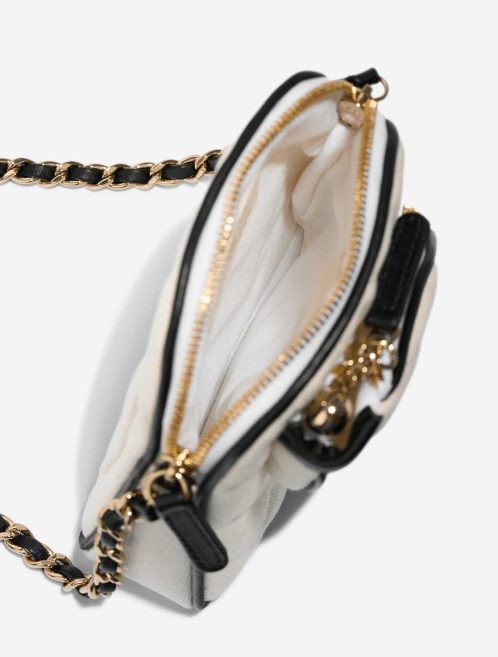 Chanel Tennis Bag Monte-Carlo Mini Canvas White  Inside | Sell your designer bag