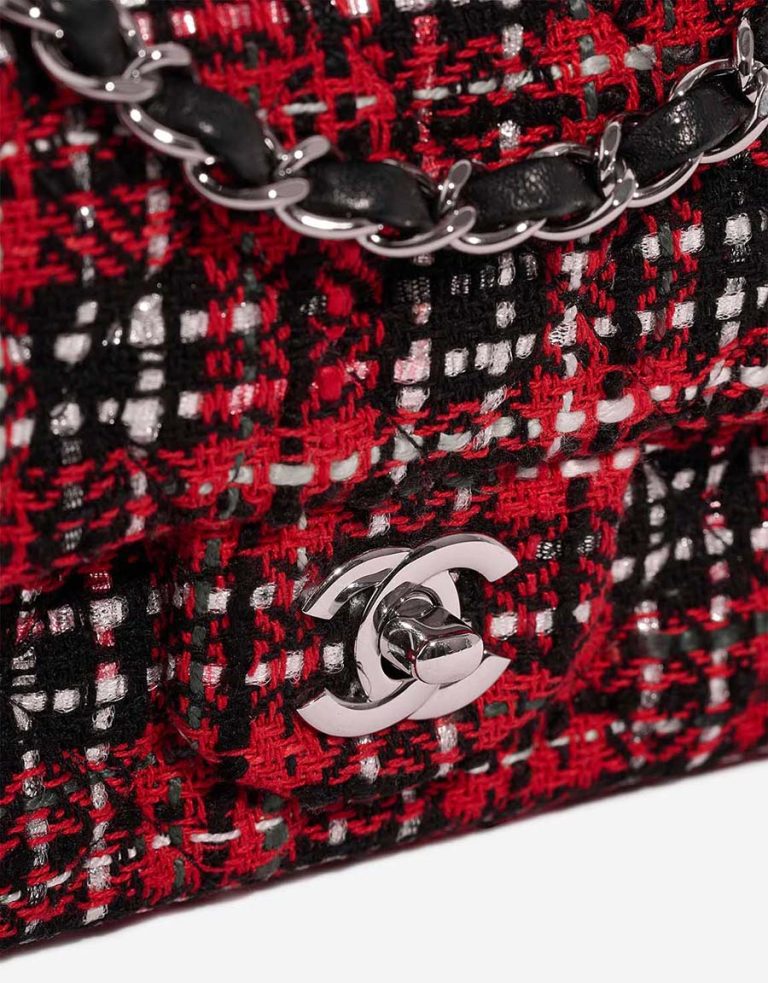 Chanel Timeless Mini Rectangular Tweed Red / Black Closing System | Sell your designer bag