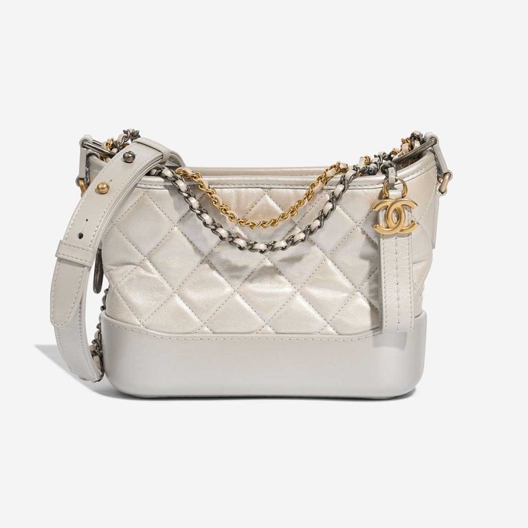 Chanel Gabrielle Small Lamb White Front | Sell your designer bag