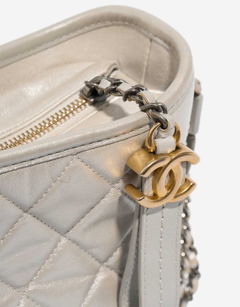 Chanel Gabrielle Small Lamb White Closing System | Sell your designer bag