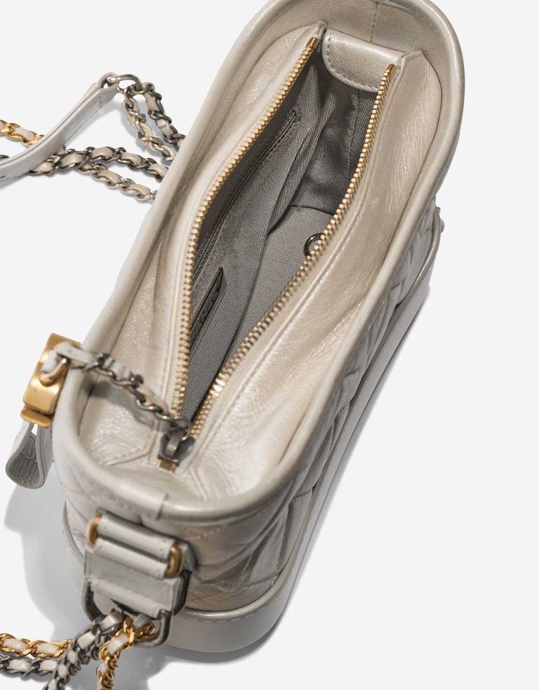 Chanel Gabrielle Small Lamb White Inside | Sell your designer bag