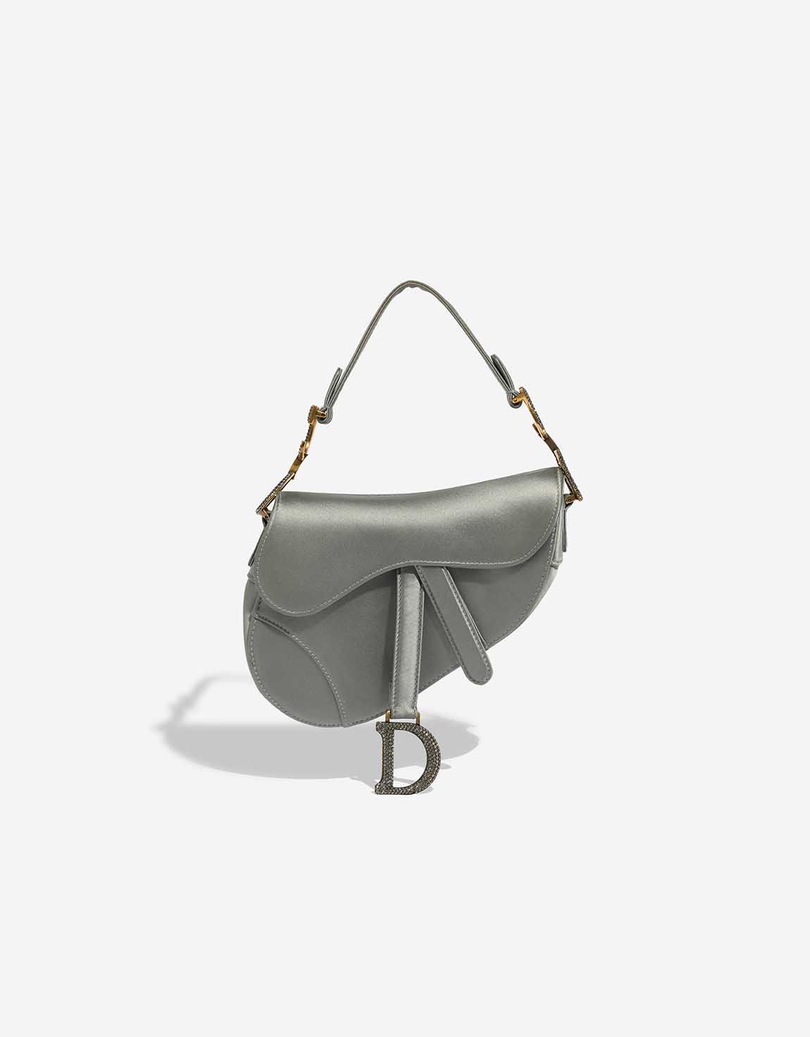 Dior Saddle Mini Satin Grey | SACLÀB