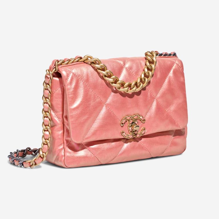 Chanel 19 Flap Bag Lamb Iridescent Pink | Sell your designer bag