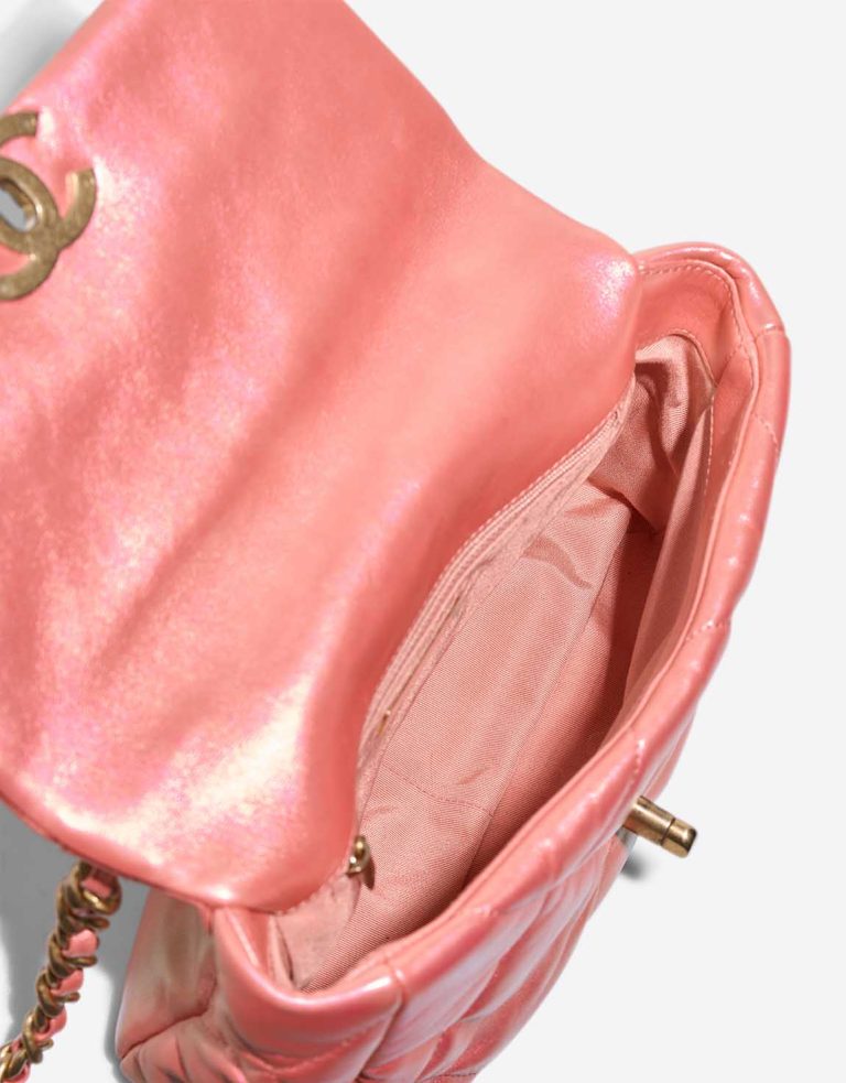 Chanel 19 Flap Bag Lamb Iridescent Pink Inside | Sell your designer bag