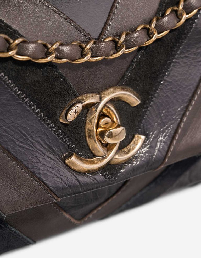 Chanel Timeless Medium Lamb / Suede Black / Brown Closing System | Sell your designer bag