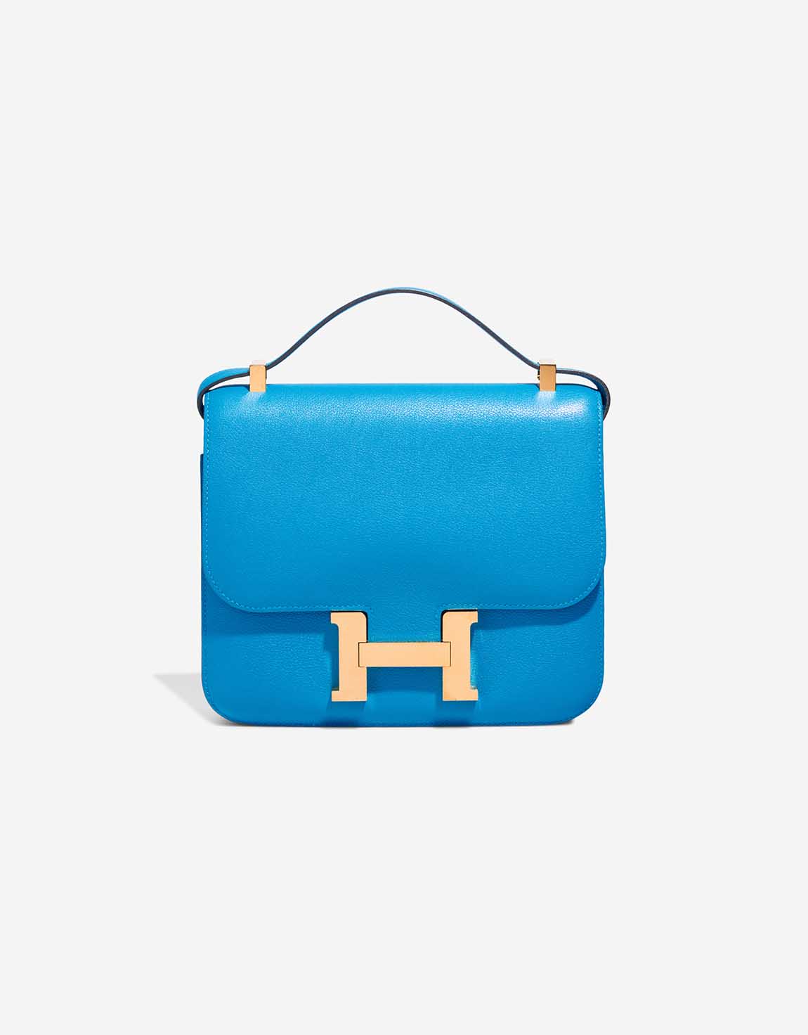 HERMÈS 孔雀柄 Hermès Constance 24 Evercolor Bleu Zanzibar | SACLÀB