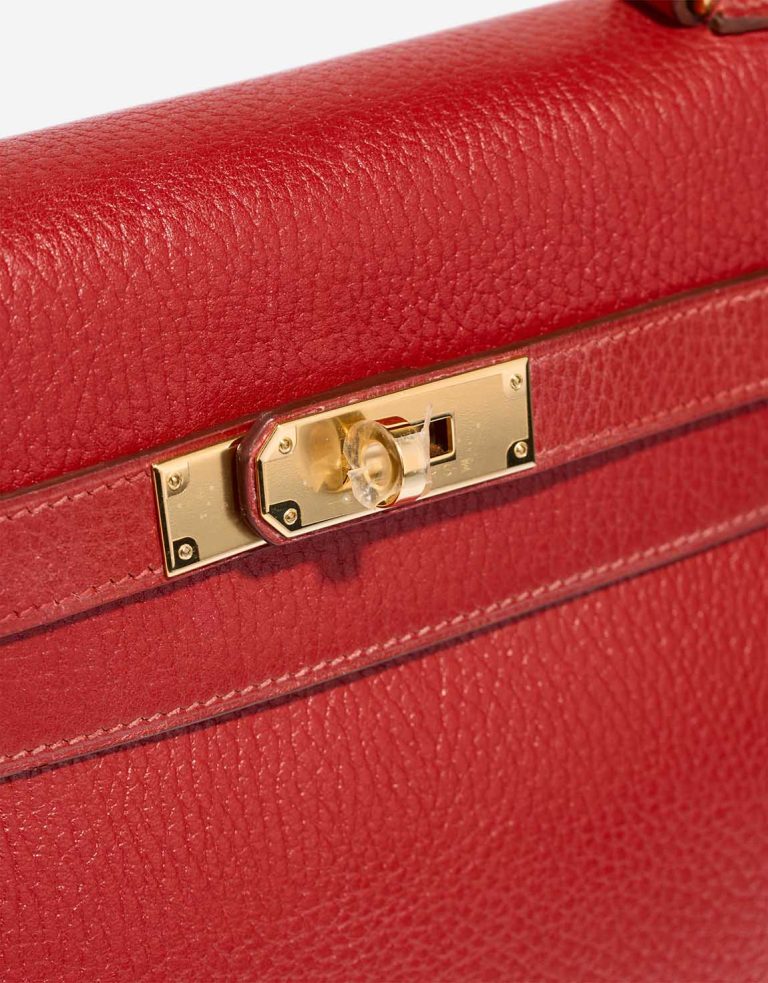 Hermès Kelly 32 Ardennes Rouge Vif Closing System | Sell your designer bag
