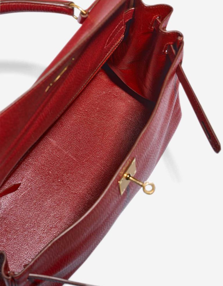 Hermès Kelly 32 Ardennes Rouge Vif Inside | Sell your designer bag