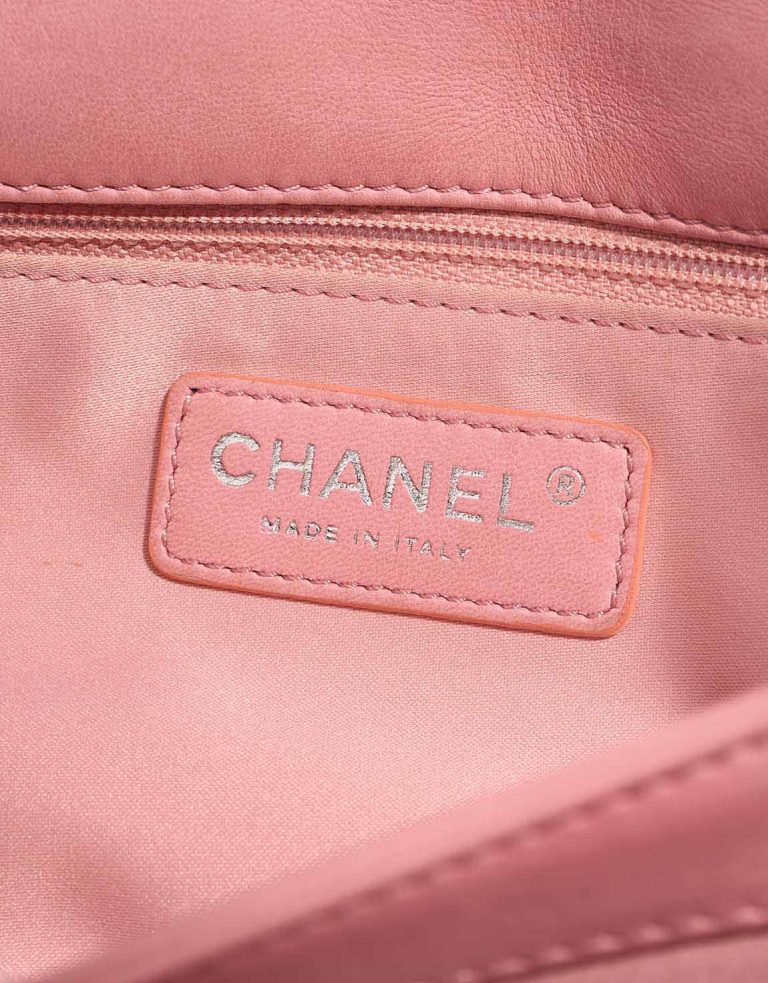 Chanel Timeless Medium Watersnake Pink Logo | Sell your designer bag