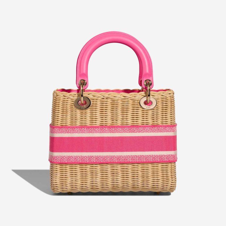 Dior Lady Medium Wicker Pink | Sell your designer bag