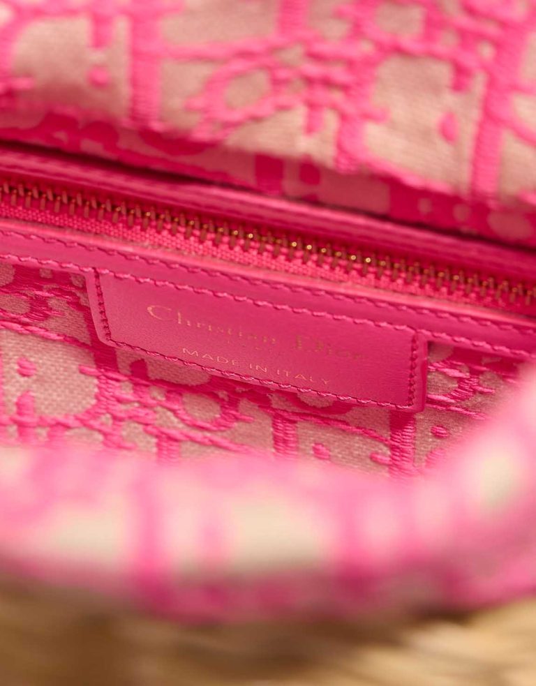 Dior Lady Medium Wicker Pink Logo | Sell your designer bag
