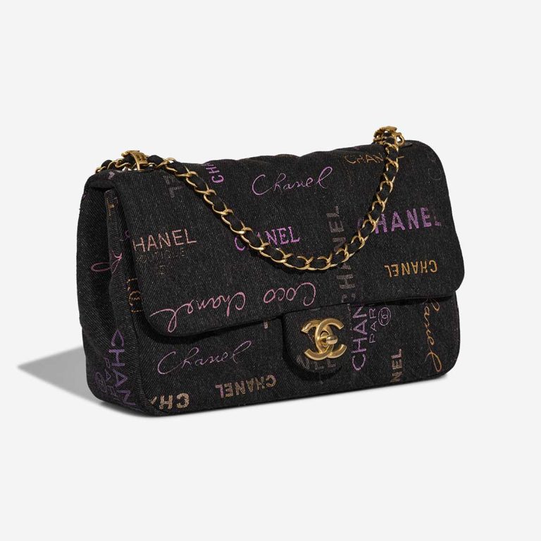 Chanel Timeless 22P Medium Denim Anthracite / Multicolour | Sell your designer bag