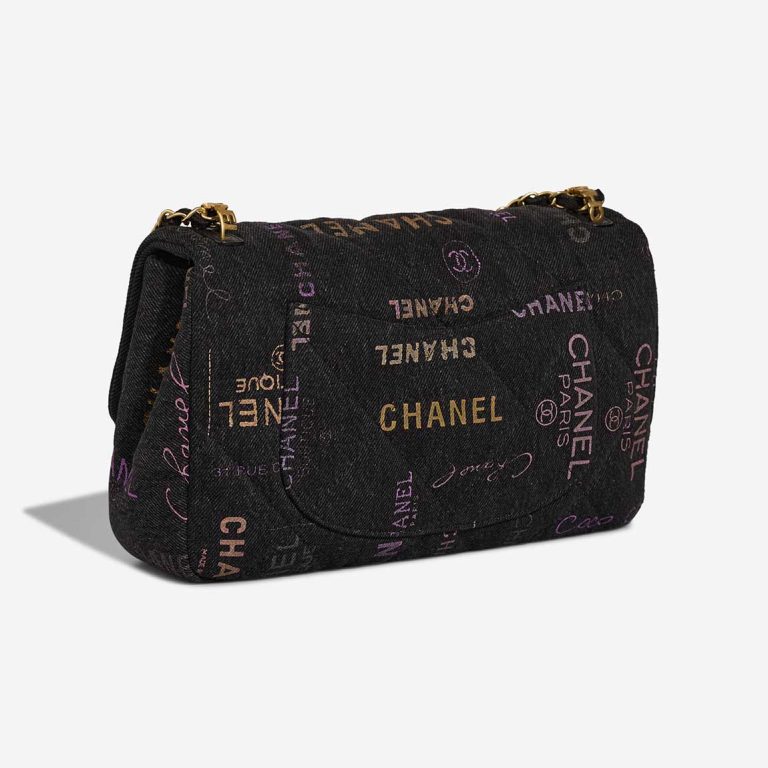 Chanel Timeless 22P Medium Denim Anthracite / Multicolour | Sell your designer bag