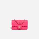 Chanel Timeless Mini Rectangular Patent Neon Pink Front | Sell your designer bag