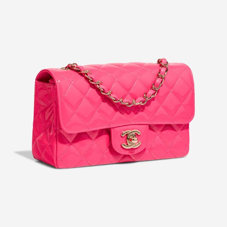 Chanel Timeless Mini Rectangular Patent Neon Pink | Sell your designer bag