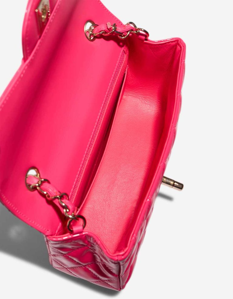 Chanel Timeless Mini Rectangular Patent Neon Pink Inside | Sell your designer bag