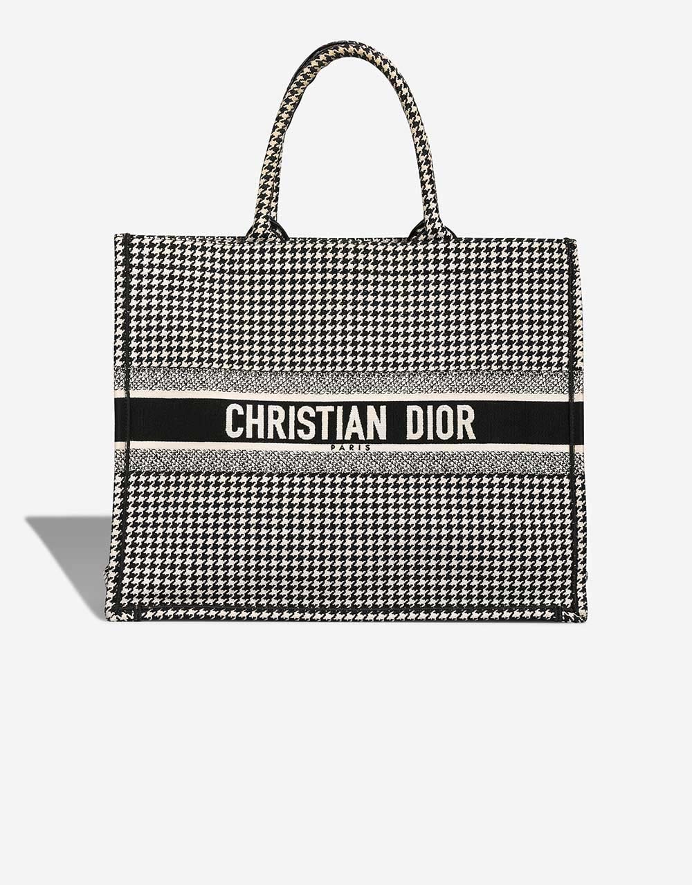 Dior Book Tote Large Canvas Black / White | SACLÀB