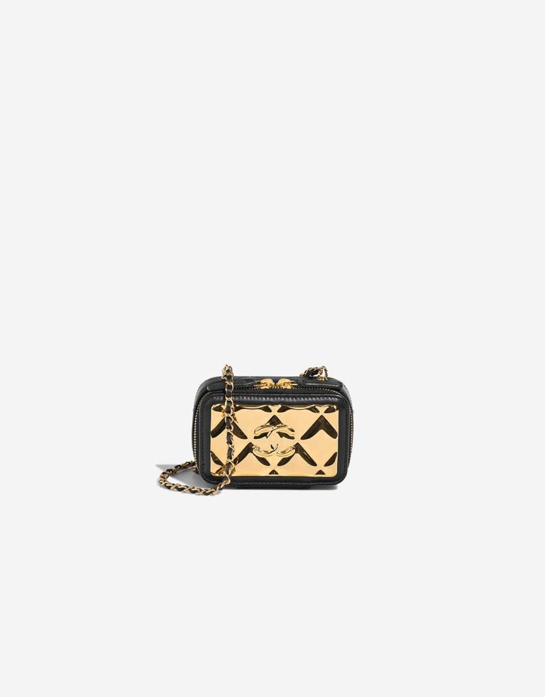 Chanel Vanity Extra Mini Lamb / Metal Black / Gold Front | Sell your designer bag