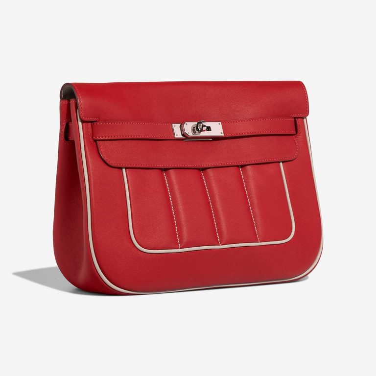 Hermès Berline 28 Swift Rouge de Coeur / Craie  | Sell your designer bag