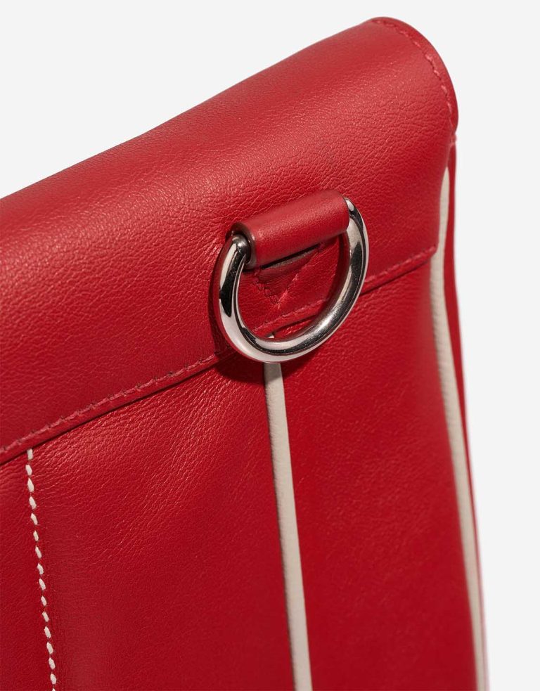 Hermès Berline 28 Swift Rouge de Coeur / Craie  Signs of wear | Sell your designer bag