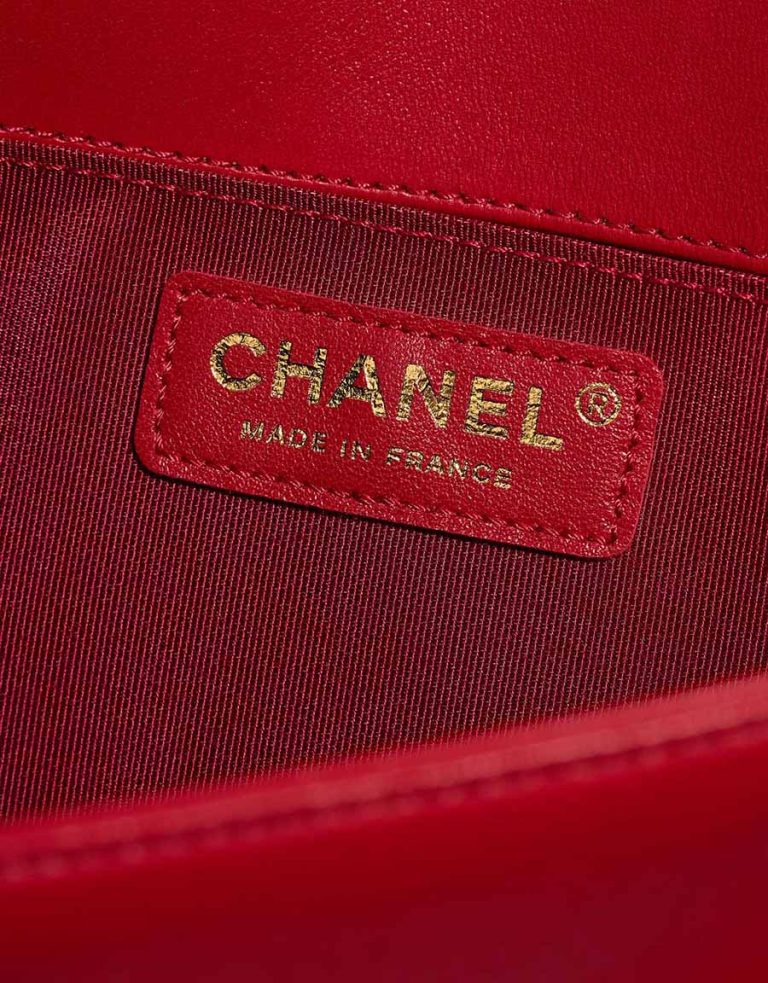 Chanel Boy Medium Calf Red Logo | Sell your designer bag