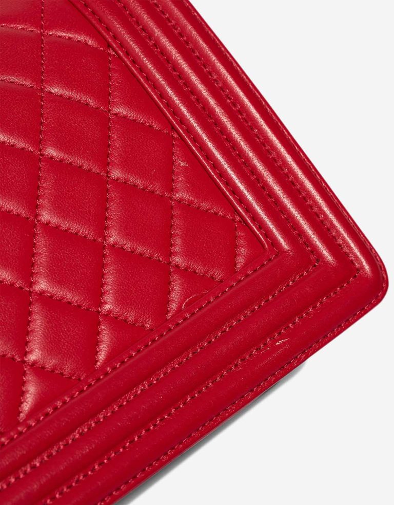 Chanel Boy Medium Calf Red Signs of wear | Sell your designer bag
