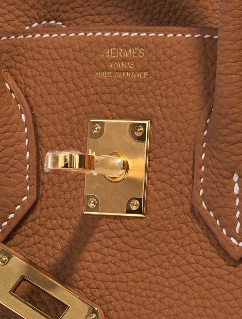 Hermès Birkin 25 Togo Gold Logo | Sell your designer bag