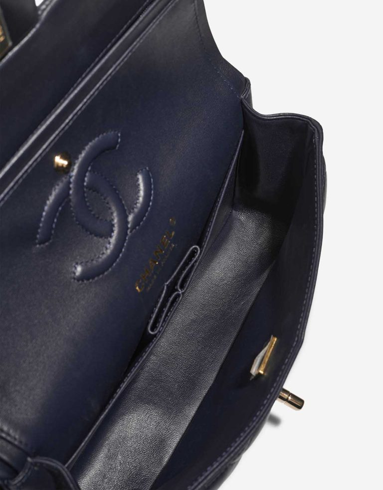 Chanel Timeless Small Lamb Dark Blue Inside | Sell your designer bag