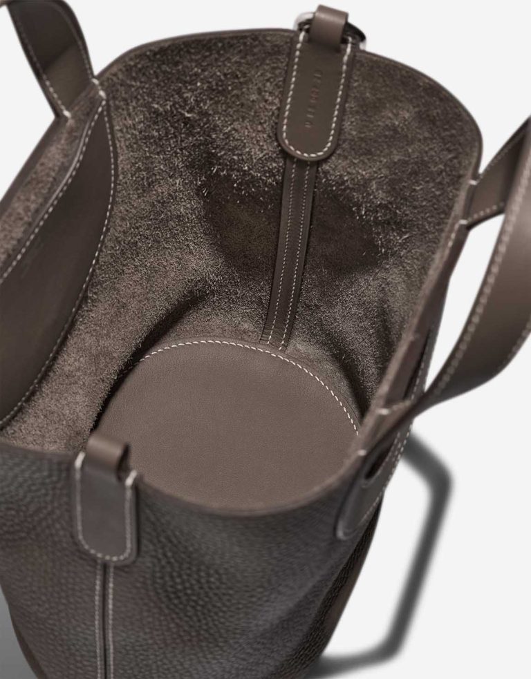 Hermès In-The-Loop 18 Taurillon Clémence / Swift Étoupe Inside | Sell your designer bag