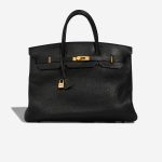 Hermès Birkin 40 Vache Fjord Black Front | Sell your designer bag