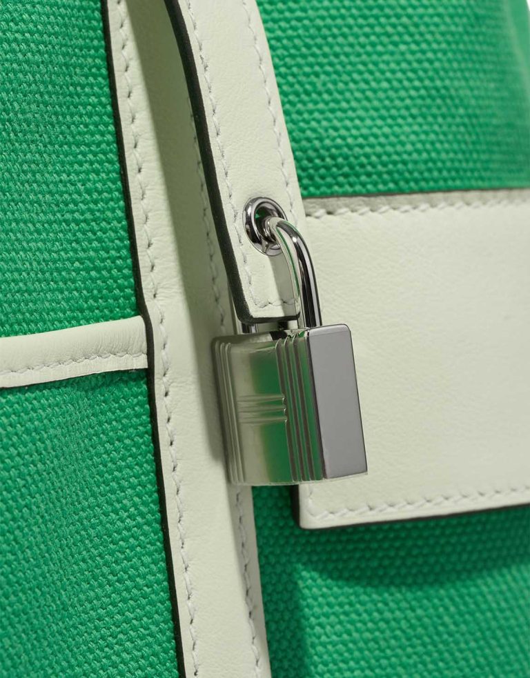 Hermès Picotin Cargo 18 Toile Goeland / Swift Vert Comics / Vert Fizz Closing System | Sell your designer bag